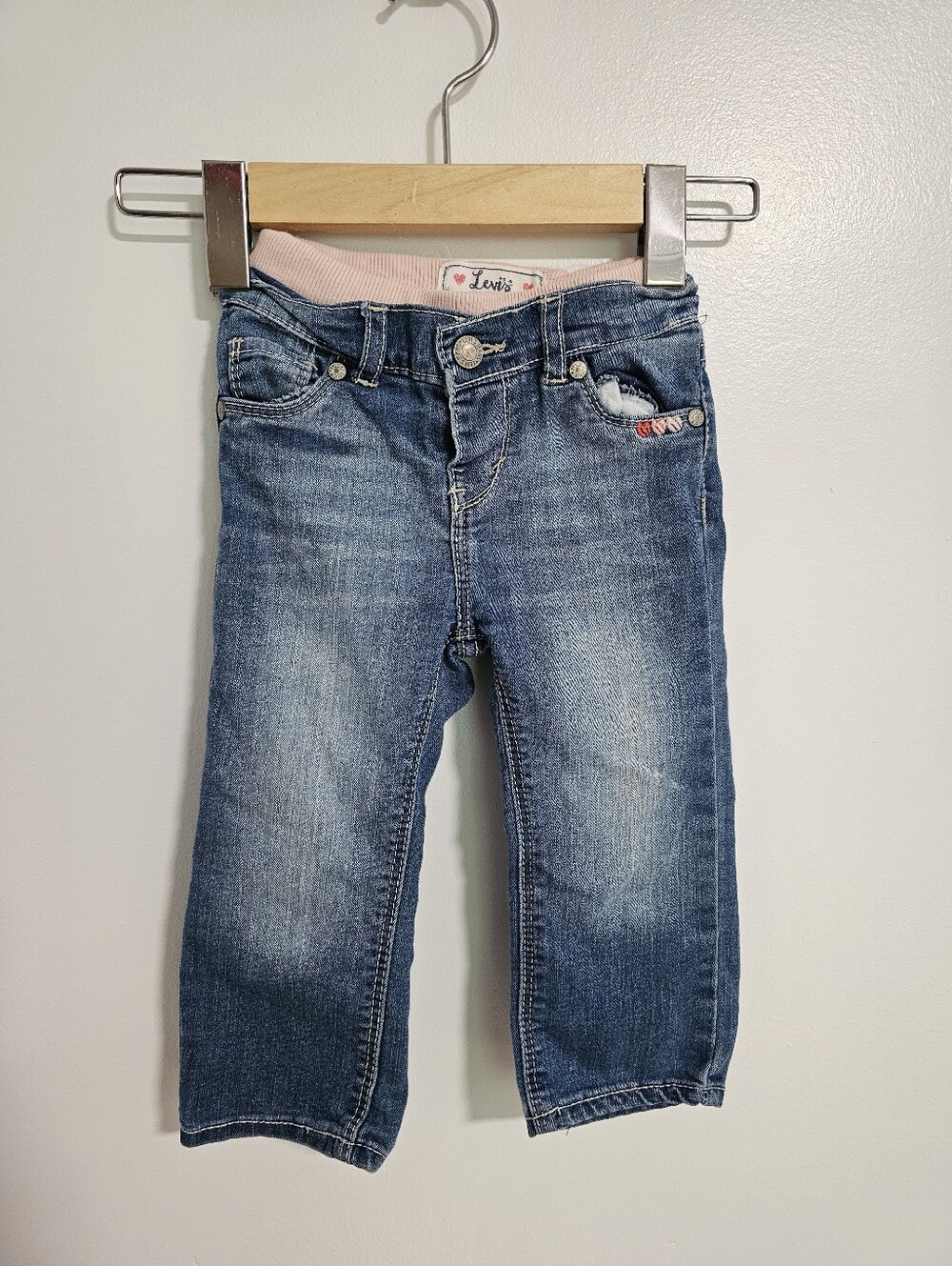 🧸2/20$ Levis Kids Blue Jeans Girl Toddler Size 18M Pants